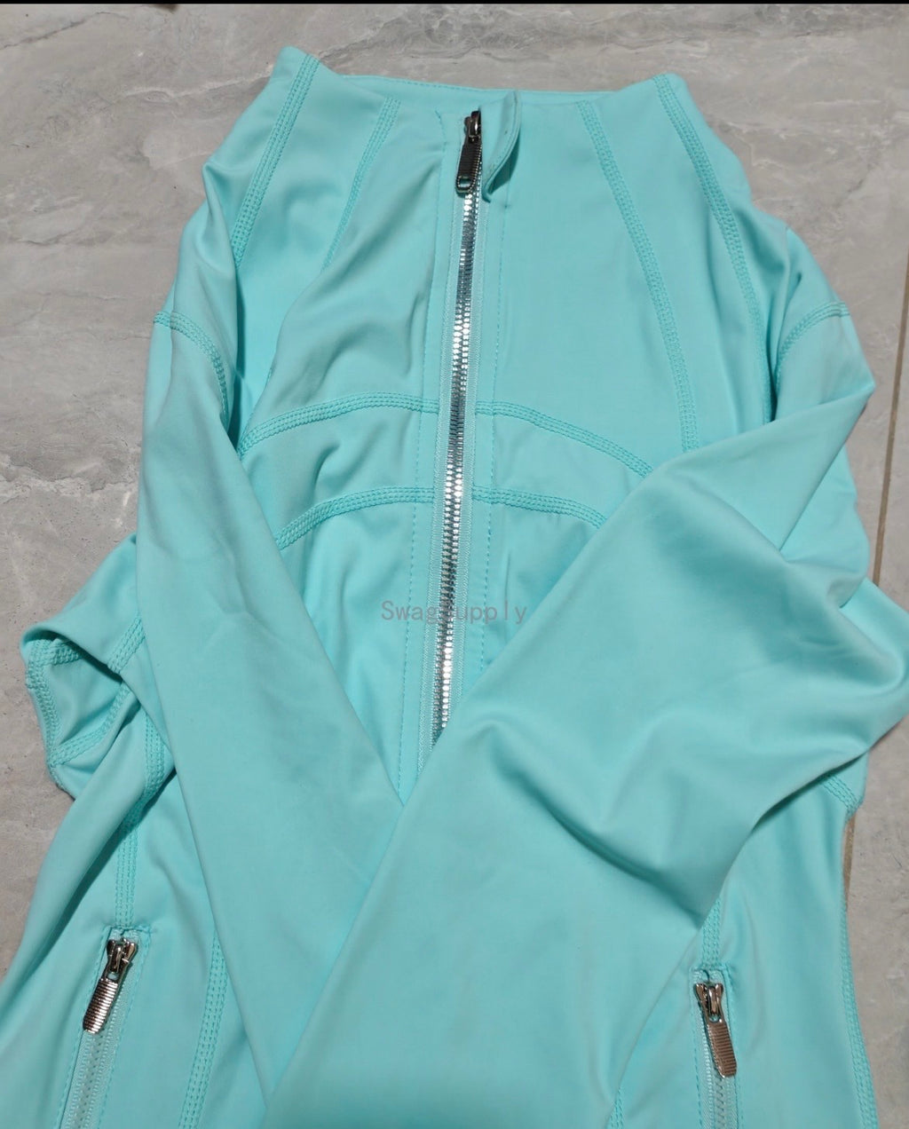 Teal two piece define Lulu set