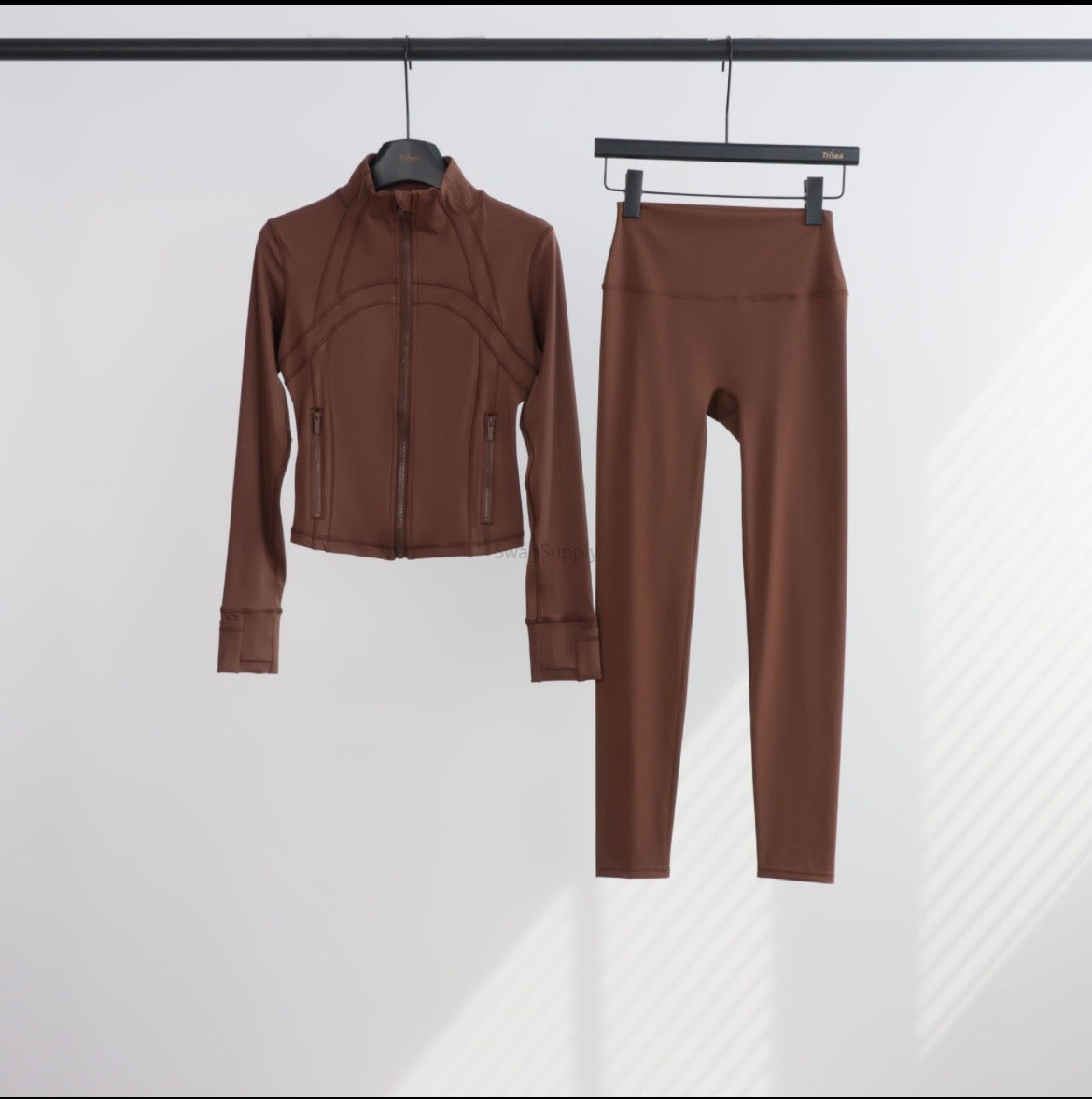 Brown two piece Lulu set